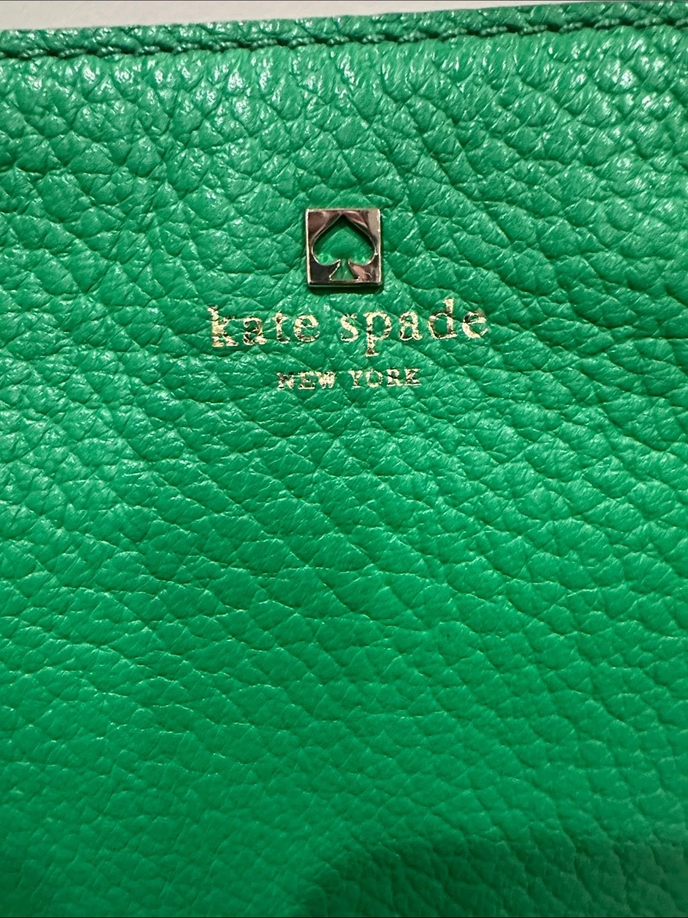 kate spade Bright Green Pebbled Leather Crossbody Bag